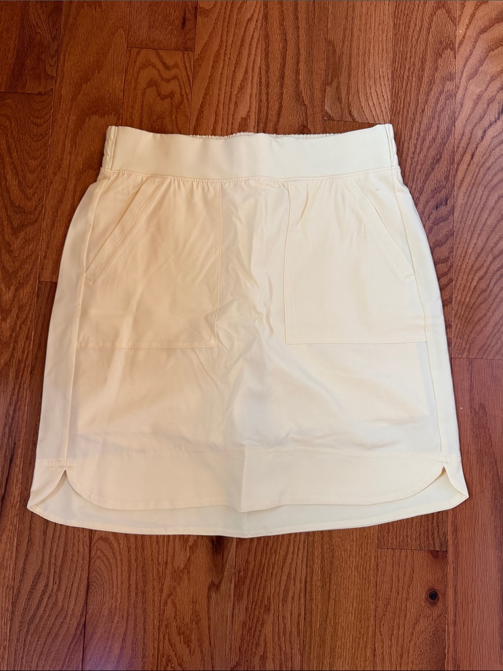 RBX Cream Pull-On Skort with Front Patch Pockets